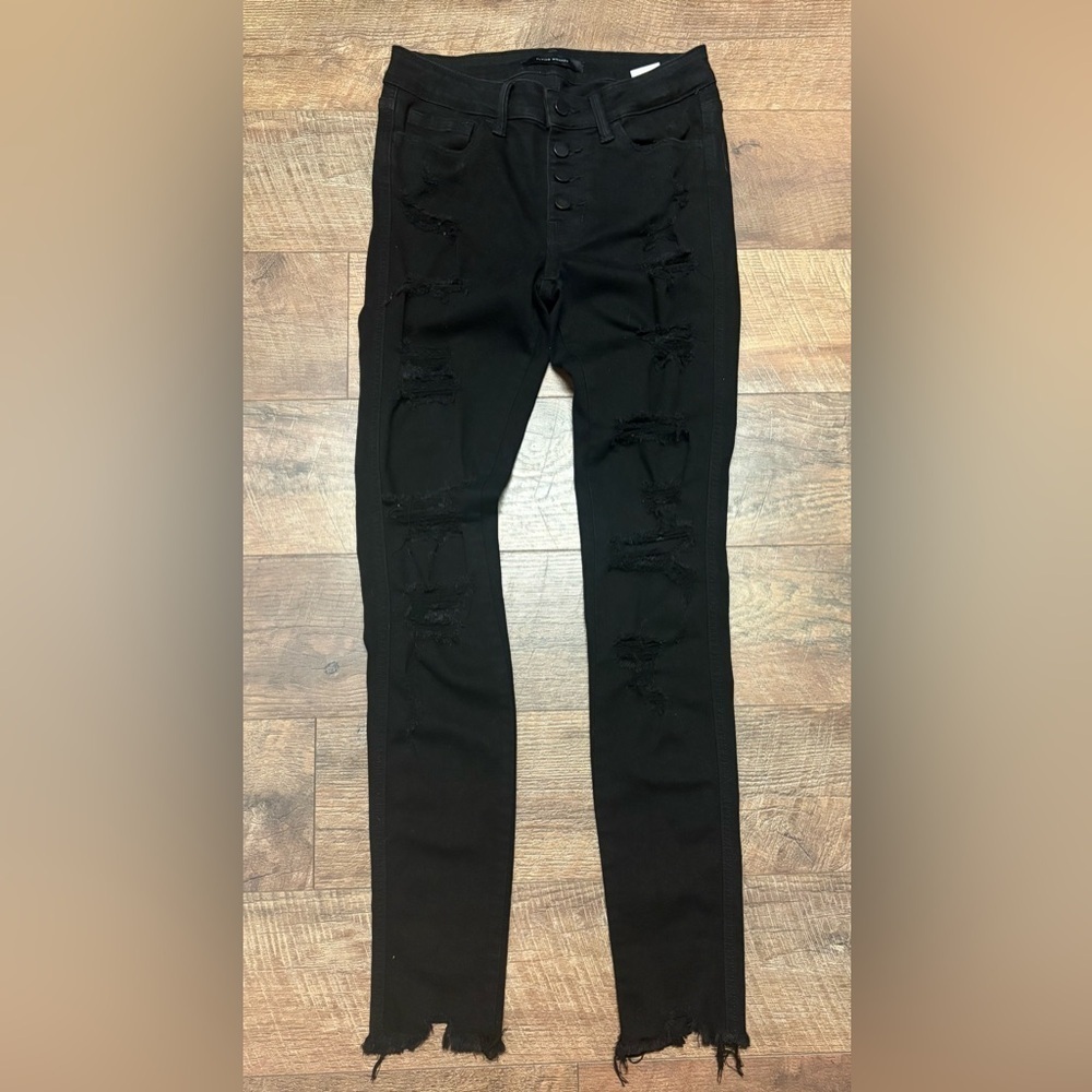 Flying Monkey Distressed/Ripped High Rise Super Skinny Jeans Size 26